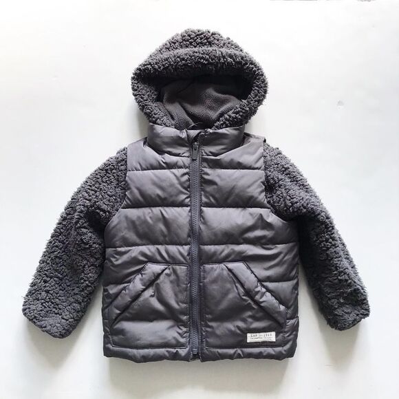 Babygap fleece lined Sherpa jacket/vest  GUC 4T - Picture 1 of 8